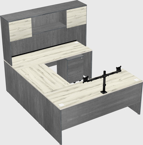 U-shaped desk