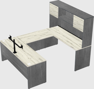 U-shaped desk