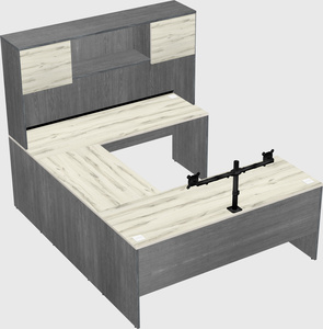 U-shaped desk