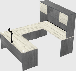 U-shaped desk