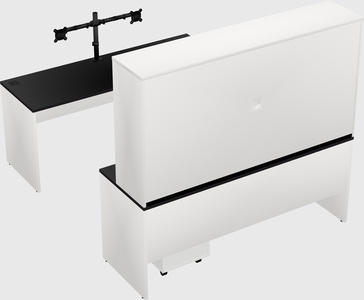 U-shaped desk