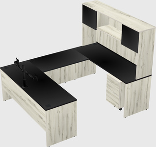 U-shaped desk
