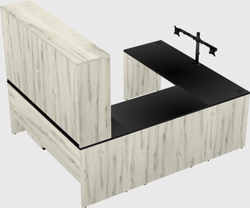 U-shaped desk
