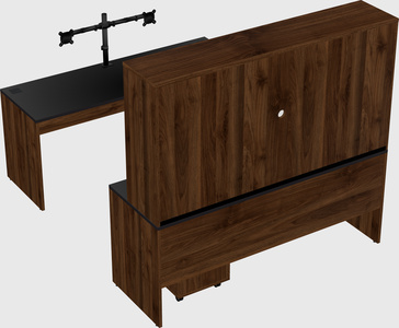U-shaped desk