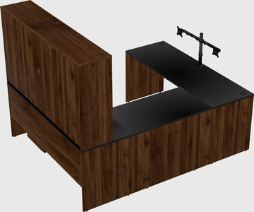 U-shaped desk