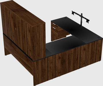 U-shaped desk