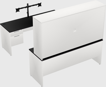U-shaped desk