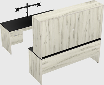 U-shaped desk