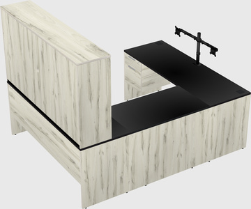 U-shaped desk