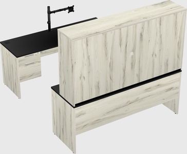 U-shaped desk
