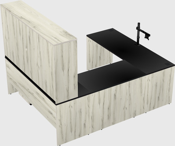 U-shaped desk