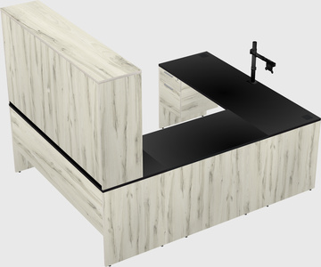 U-shaped desk