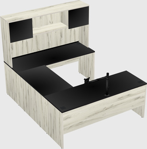 U-shaped desk