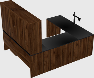 U-shaped desk