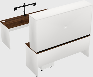 U-shaped desk