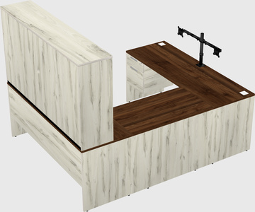 U-shaped desk