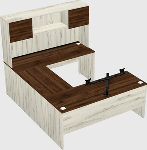U-shaped desk