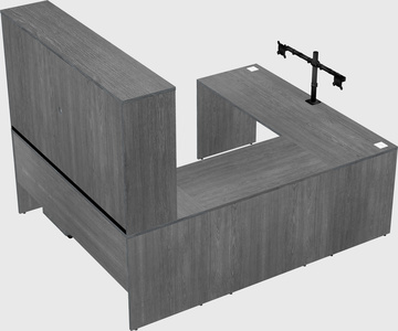 U-shaped desk