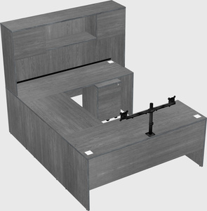 U-shaped desk