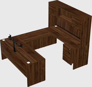 U-shaped desk