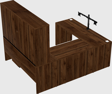 U-shaped desk