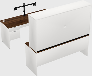 U-shaped desk