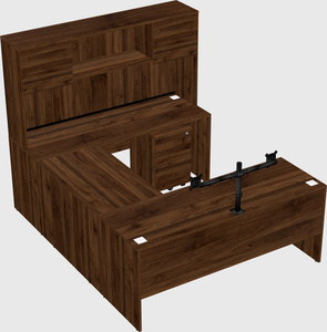 U-shaped desk