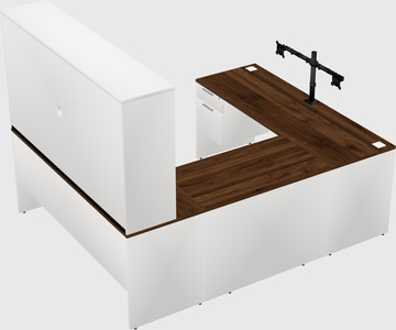 U-shaped desk