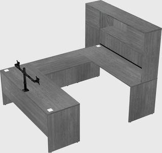 U-shaped desk