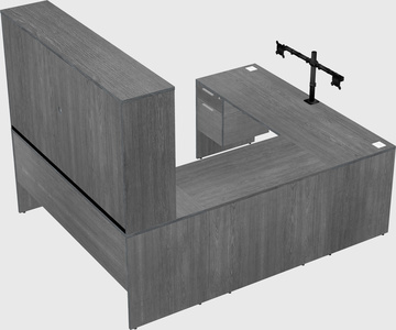 U-shaped desk