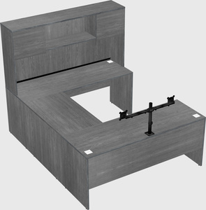 U-shaped desk