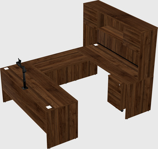 U-shaped desk
