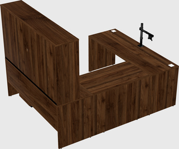 U-shaped desk