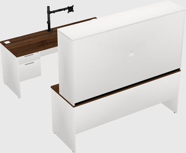 U-shaped desk