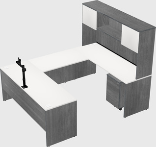 U-shaped desk