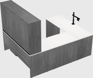 U-shaped desk