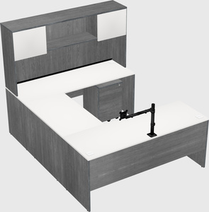 U-shaped desk