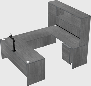 U-shaped desk