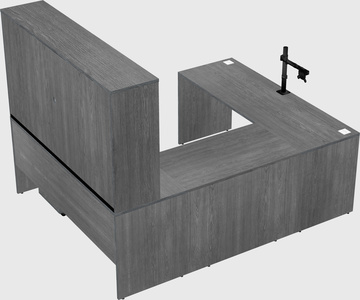 U-shaped desk