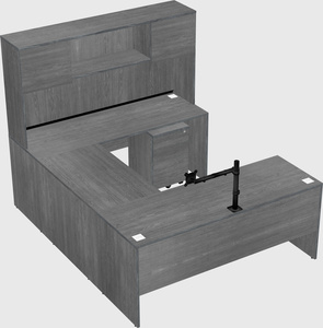 U-shaped desk