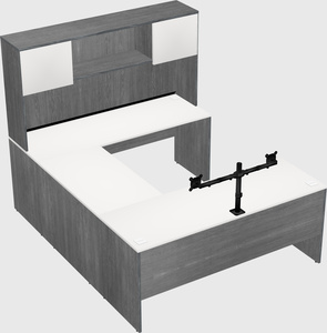 U-shaped desk