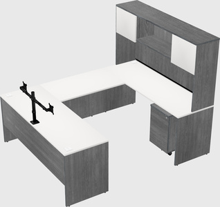 U-shaped desk