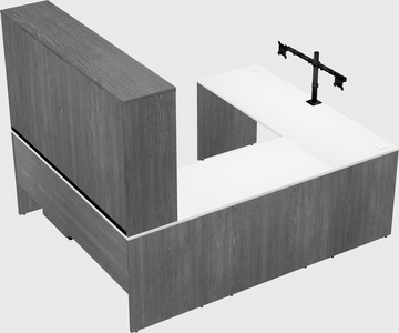 U-shaped desk