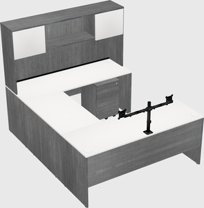 U-shaped desk