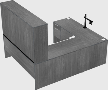 U-shaped desk