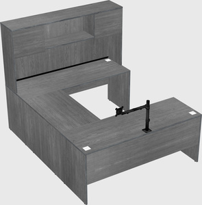 U-shaped desk