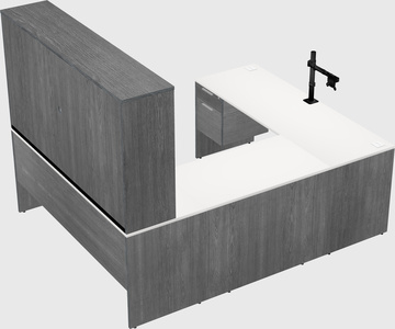 U-shaped desk