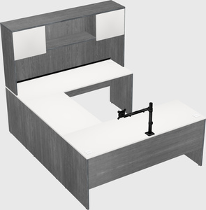 U-shaped desk