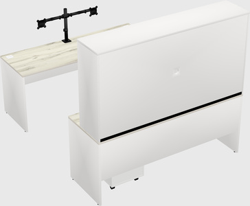 U-shaped desk