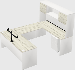 U-shaped desk